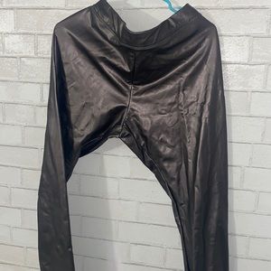 Pleather pants.. copper color
